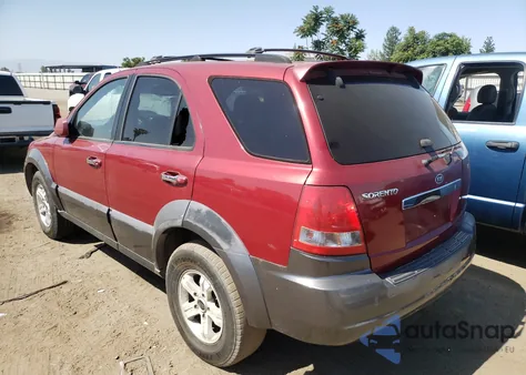 2003 Kia Sorento Ex z USA, uszkodzony, nr VIN KNDJD733035068328